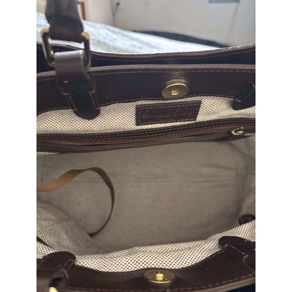 Dooney & Bourke City GrayPython Barlow Purse Satchel w Shoulder Strap - Picture 8 of 15